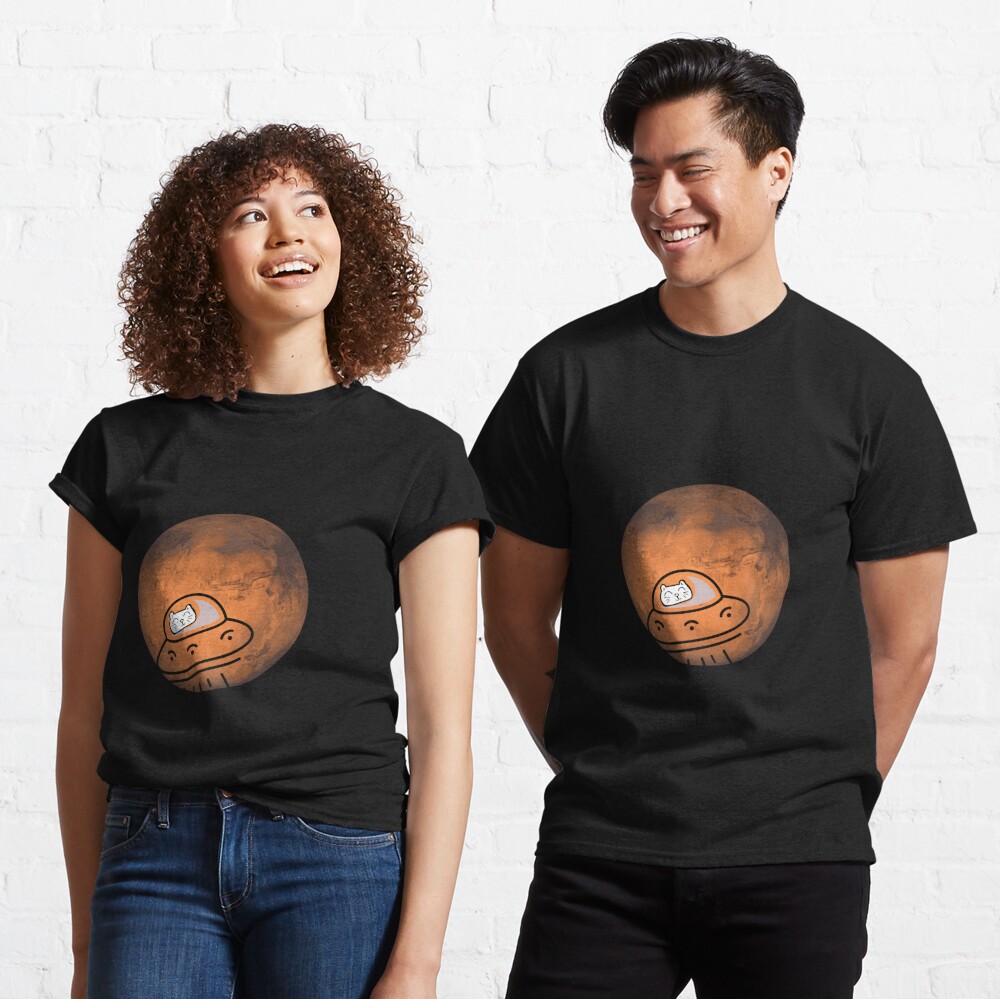 Disover Cat On Mars Classic T-Shirt
