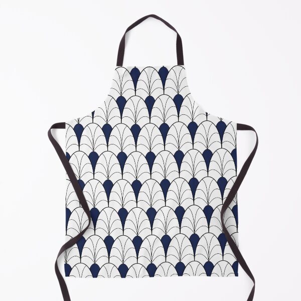 Item preview, Art Deco Calla Lily Pattern in Indigo designed and sold by belly-e-luna.