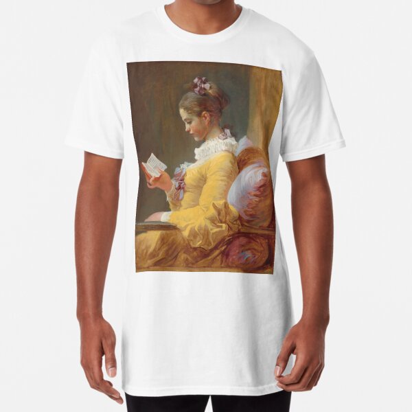 Jean-Honoré Fragonard - A Young Girl Reading (La Liseuse) 1770 Long T-Shirt