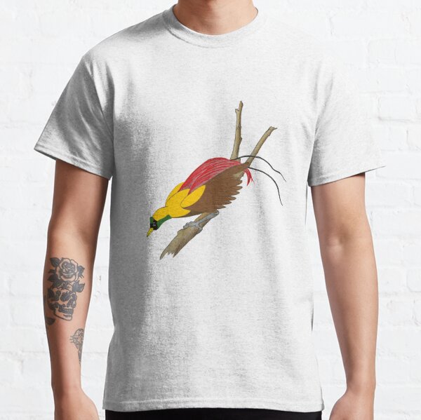 Red Bird of Paradise Dancing Classic T-Shirt