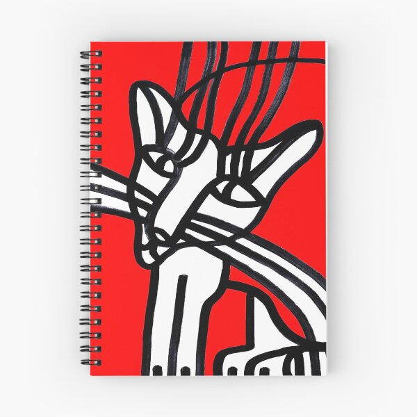 Item preview, Sitting Cat on Red Board "Cat's Drawings" designed and sold by Istvan Ocztos.