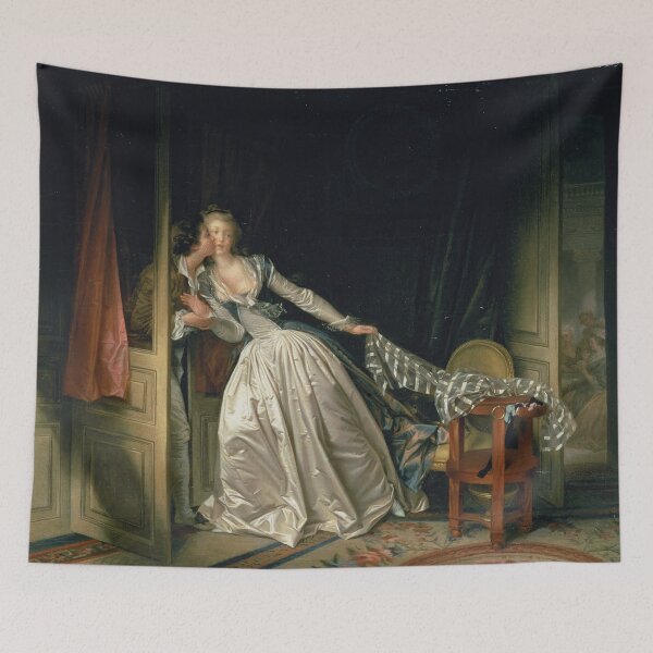 Item preview, Jean-Honoré Fragonard - The Stolen Kiss (Le Baiser à la dérobée) (1788) designed and sold by HistoryRestored.