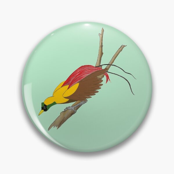 Item preview, Red Bird of Paradise Dancing designed and sold by Charles Roring.