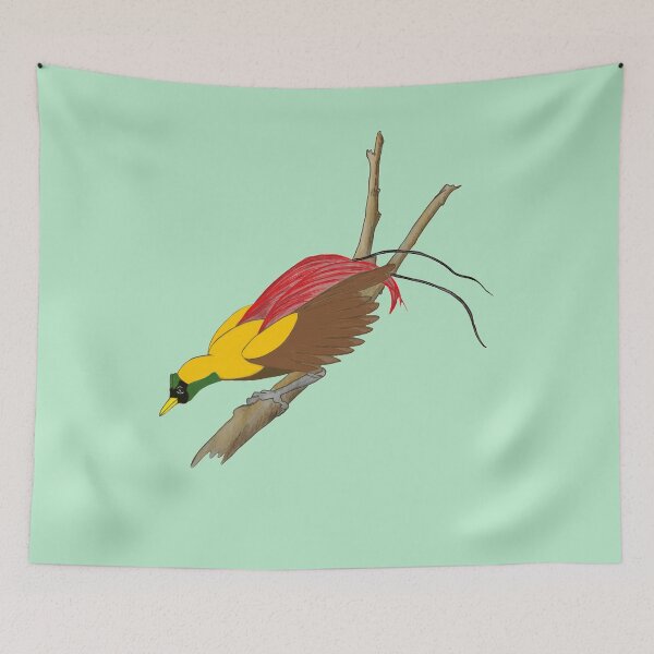 Item preview, Red Bird of Paradise Dancing designed and sold by Charles Roring.