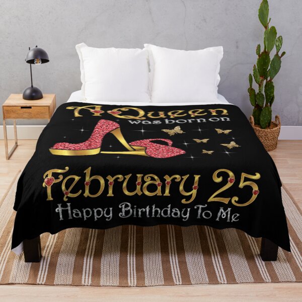 Item preview, A Queen Was Born on February 25 25th February Birthday designed and sold by ADAMANDREWSAU.