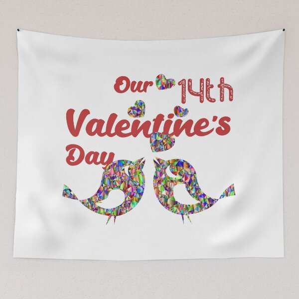Item preview,  Our Fourteenth Valentine's Day Lovebirds designed and sold by Labradoodlesetc.
