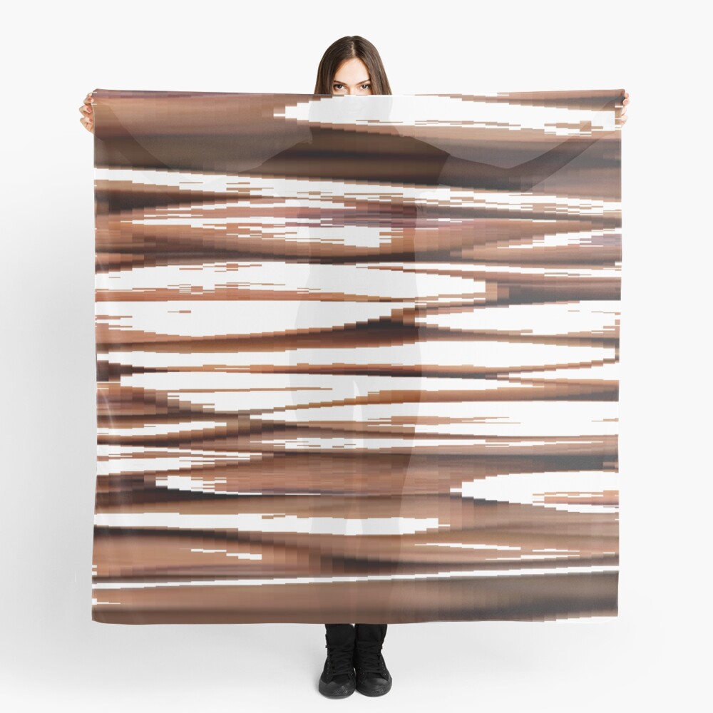 Brown fantastic nonsymmetricall pattern, scarf,x1050-pad,1000x1000,f8f8f8