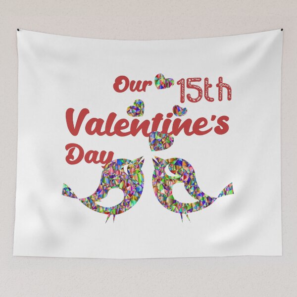 Item preview, Our Fifteenth Valentine's Day Lovebirds designed and sold by Labradoodlesetc.