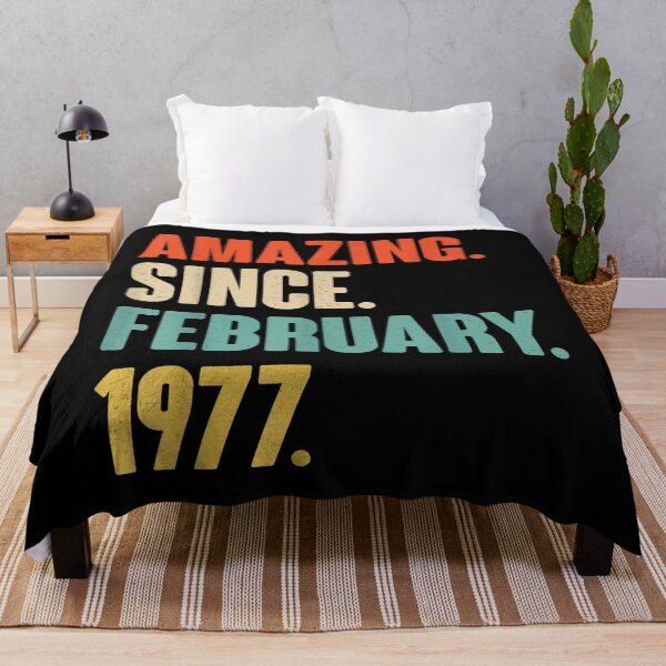 Item preview, Amazing Since February 1977 Birthday Gift For 44 Year Old designed and sold by ADAMANDREWSAU.