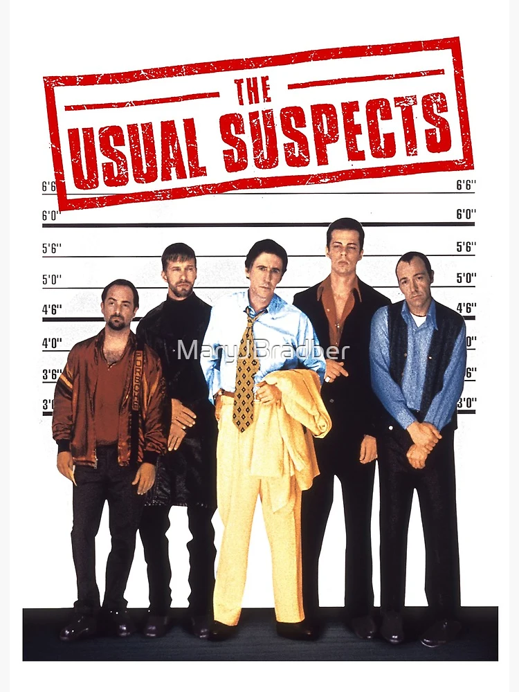 The Usual Suspects movie black Poster for Sale by LapinMagnetik