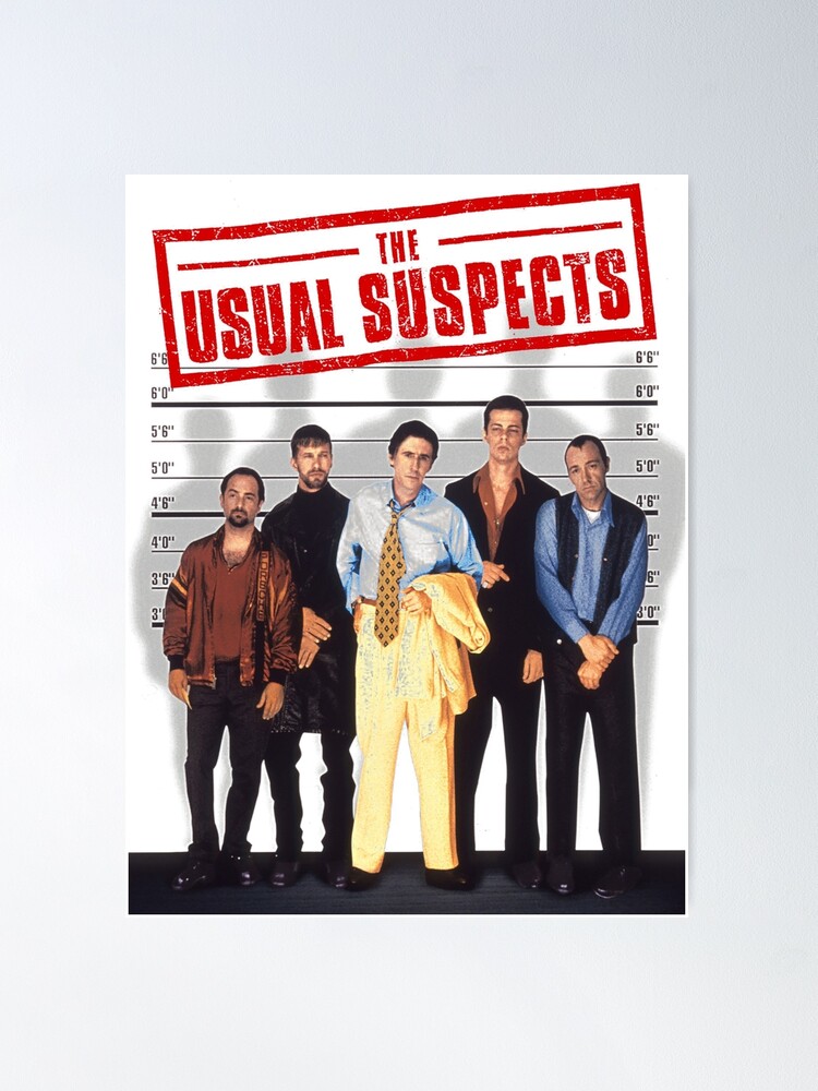 Usual Suspects Bryan Singer Movie Poster Vintage Retro 