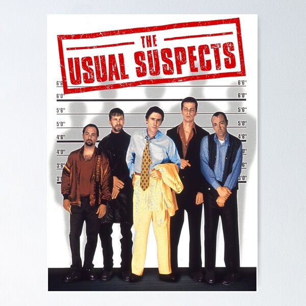 The Usual Suspects movie black Poster for Sale by LapinMagnetik