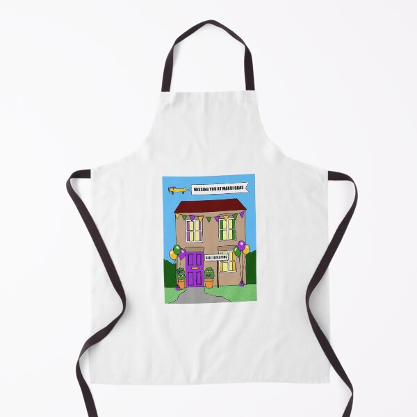 Item preview, Covid 19 Mardi Gras Cartoon House Missing You designed and sold by KateTaylor.