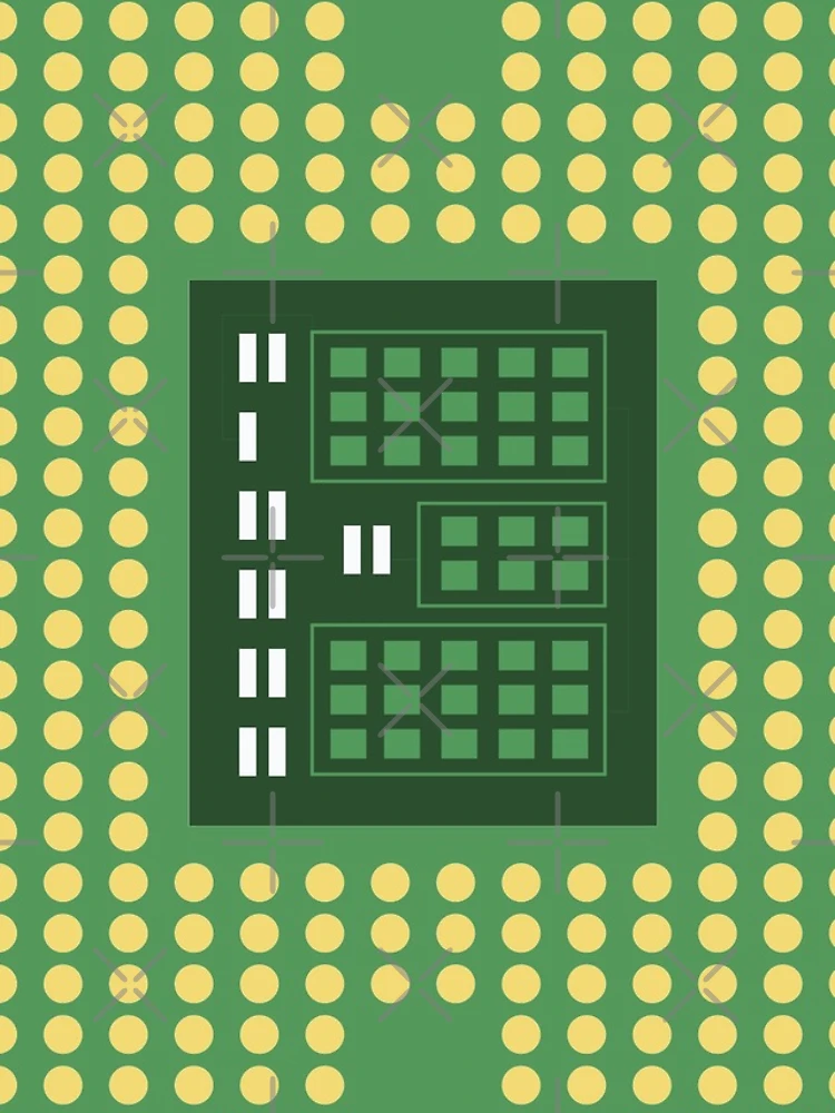 Thumbnail 4 of 4, iPhone Case, CPU Processor - Computer Chip designed and sold by Blaacklight.