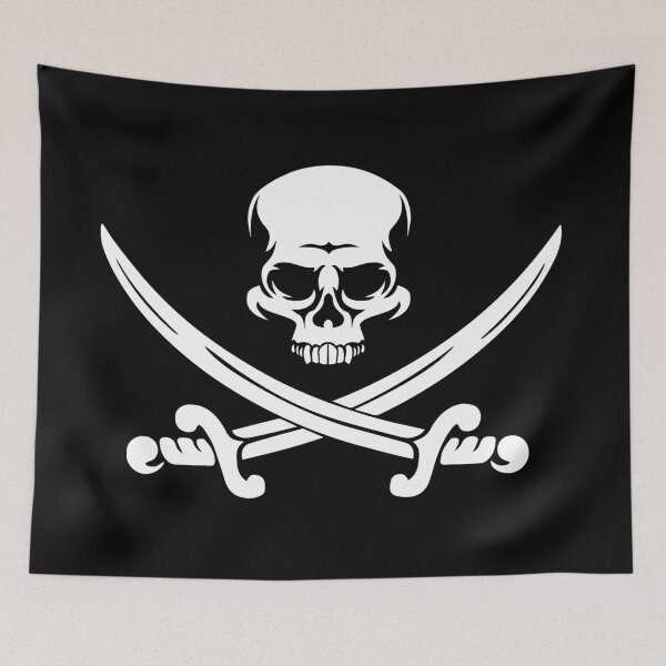 Item preview, Pirate flag designed and sold by VinagreShop.