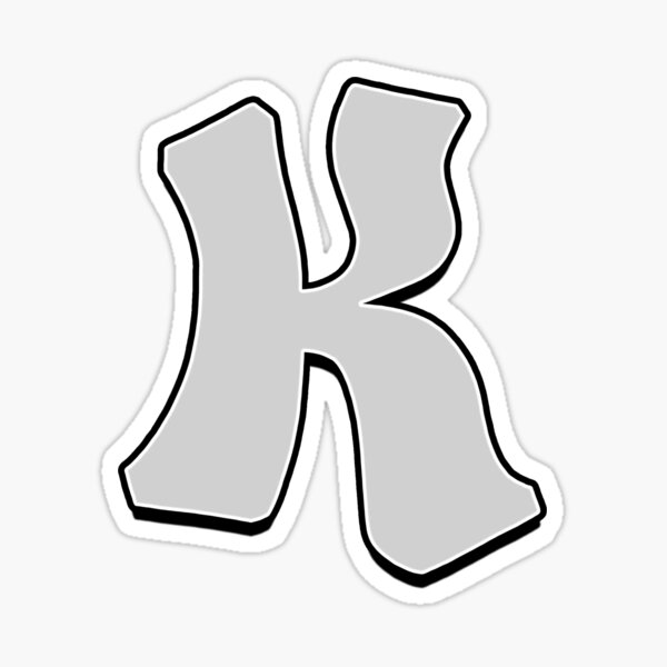Letter K Sticker