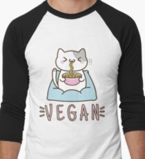 Vegane Ramen Baseballshirt mit 3/4-Arm