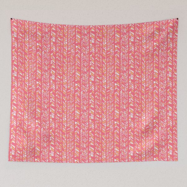 Item preview, Pink Organic Geometric Tribal Pattern designed and sold by Sketchbook Designs.