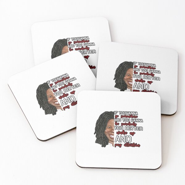 Item preview,  Whoopi Goldberg Quote Poster "If you wanna go somewhere and you wanna be somebody you better wake up and pay attention" designed and sold by yxmi21.