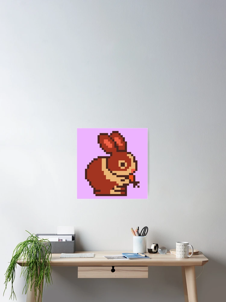 Thumbnail 2 of 3, Poster, Rabbit designed and sold by PureGeometry.