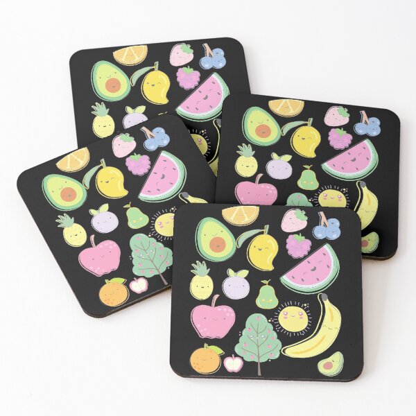 Item preview, Pattern kawaii fruits designed and sold by avocadissimo.