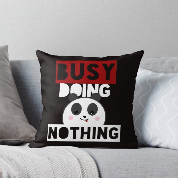 Item preview, Busy Doing Nothing Panda Funny Gift designed and sold by hyggekrog.