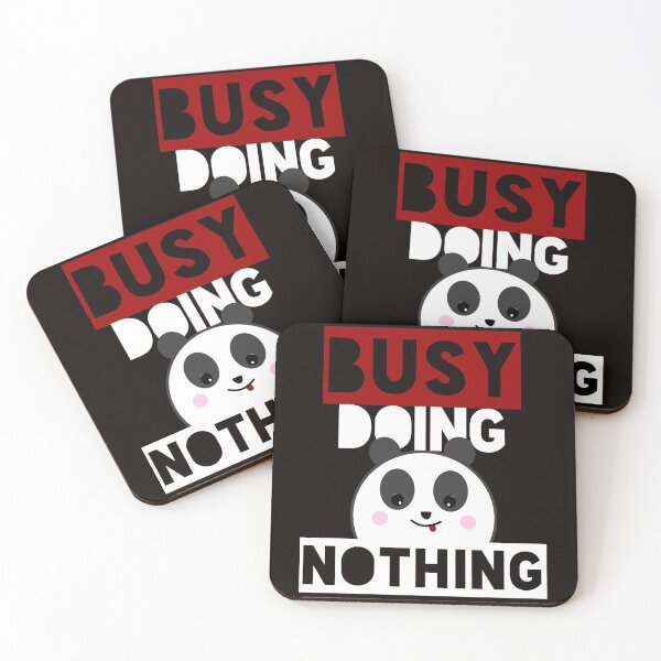 Item preview, Busy Doing Nothing Panda Funny Gift designed and sold by hyggekrog.