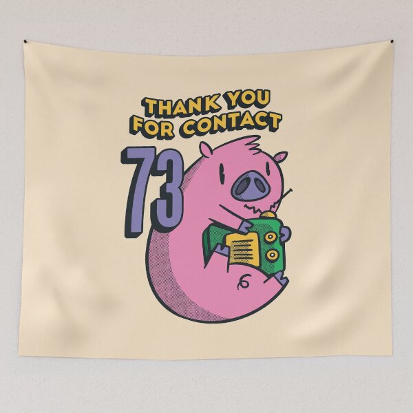 Item preview, Pig Radio Thank you for contact 73 designed and sold by Piztees.