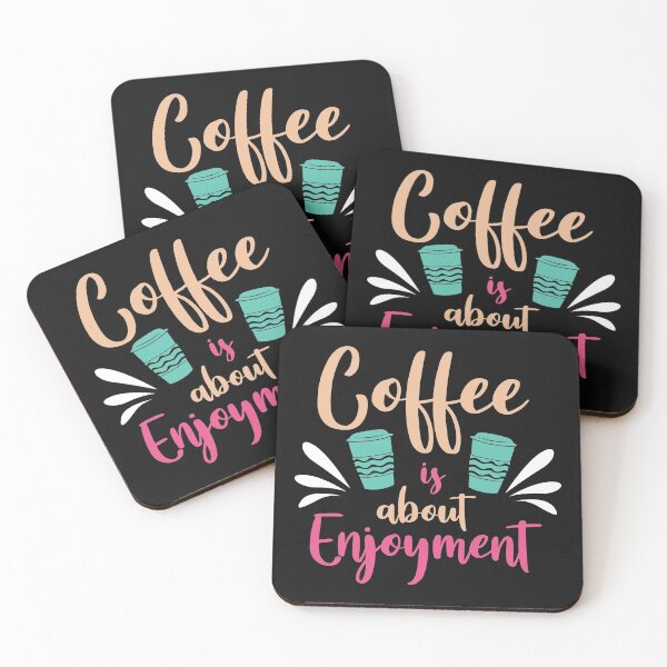 Item preview, Coffee is About  Enjoyment-Coffee puns  designed and sold by shivani21061993.