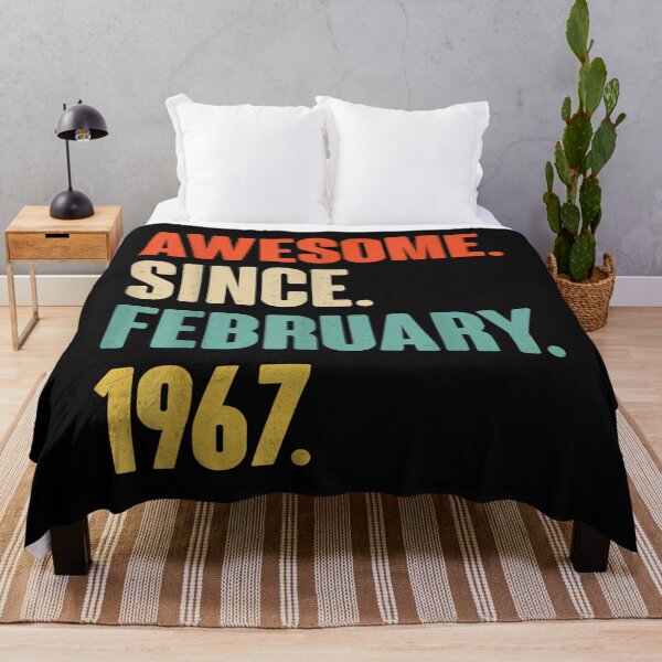 Item preview, Awesome Since February 1967 Birthday Gift For 54 Year Old designed and sold by ALISONABBOTTAU.