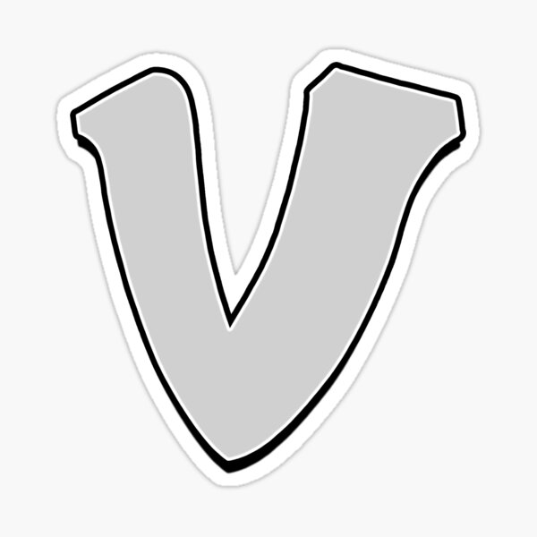 Letter V Sticker