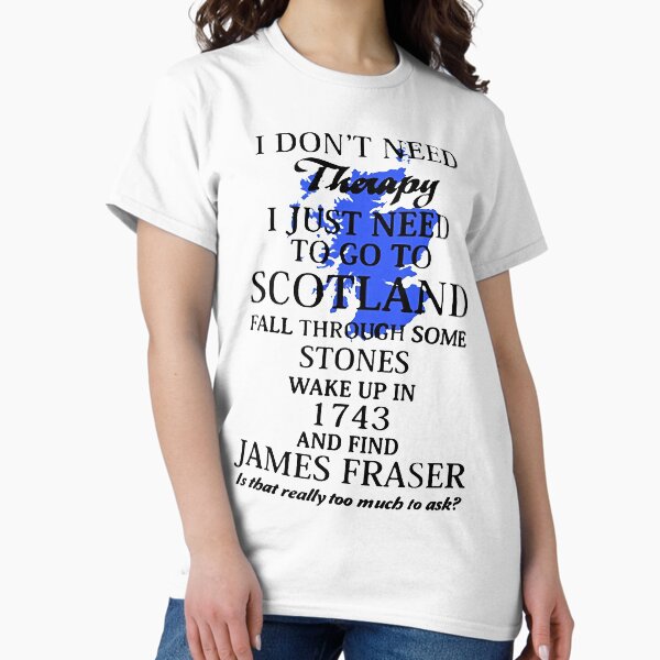 Aperçu de l'œuvre Je n'ai pas besoin de thérapie, j'ai juste besoin d'aller en Ecosse créée et vendue par MandaraFiesta.