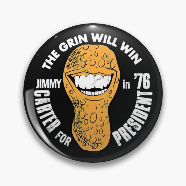 Item preview, Jimmy Carter T-ShirtThe Grin Will Win (Jimmy Carter for President in '76) designed and sold by ZaneGlaber.