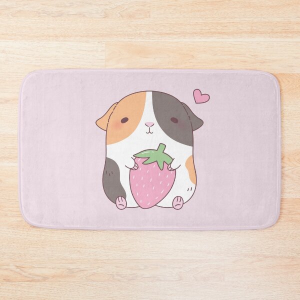 Item preview, Cute Guinea Pig Loves Strawberry designed and sold by rustydoodle.