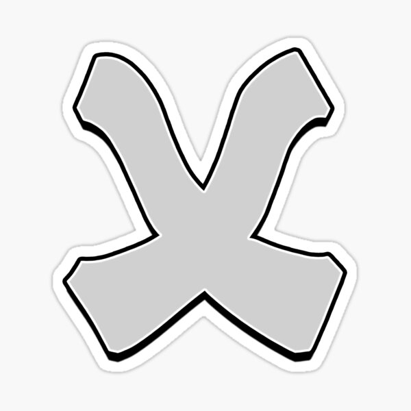 Letter X Sticker