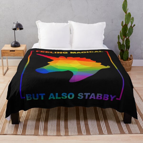 Item preview, Lgbt Pride T-ShirtFeeling Magical But Also Stabby designed and sold by ZaneGlaber.