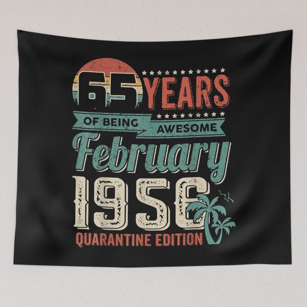 Item preview, Birthday Gift Retro February 1956 Quarantine Edition Vintage designed and sold by ALISONABBOTTAU.