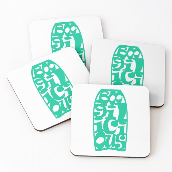 Item preview, Boogilicious Bodyboarding (aqua) T-shirt Sticker design designed and sold by Design--Spore.