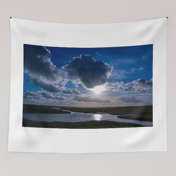 Item preview, Dutch polder view with beautiful clouds designed and sold by Anita van Gendt.