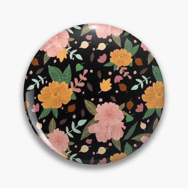 Item preview, Dark Theme Vibrant Floral Pattern designed and sold by Arty Mimi.