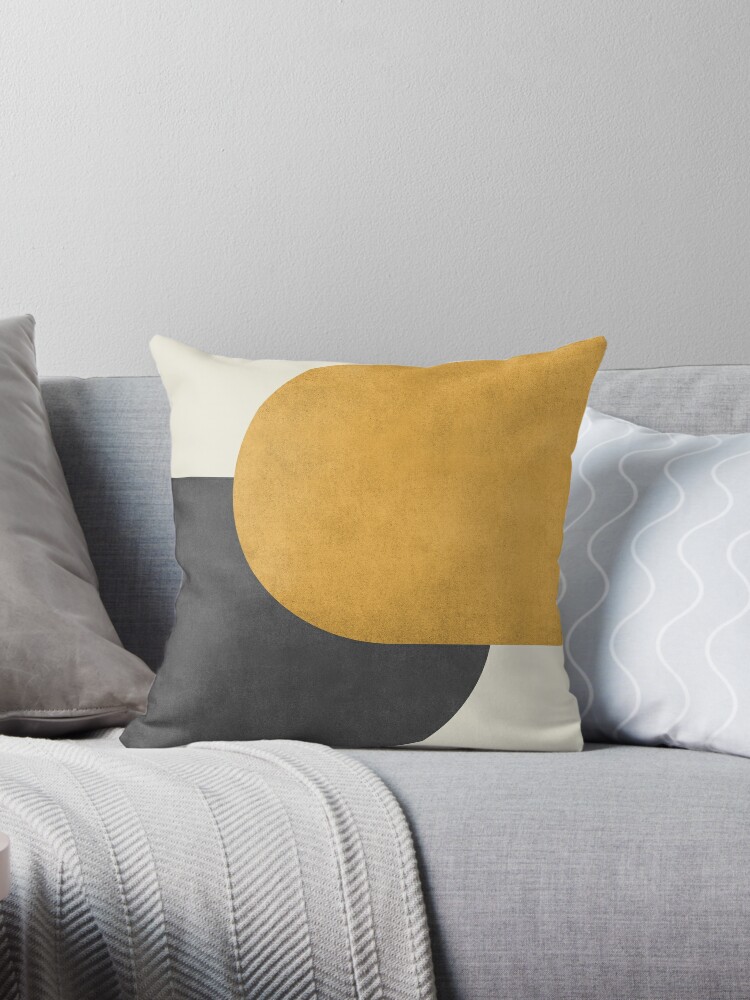 Black clearance circle pillow