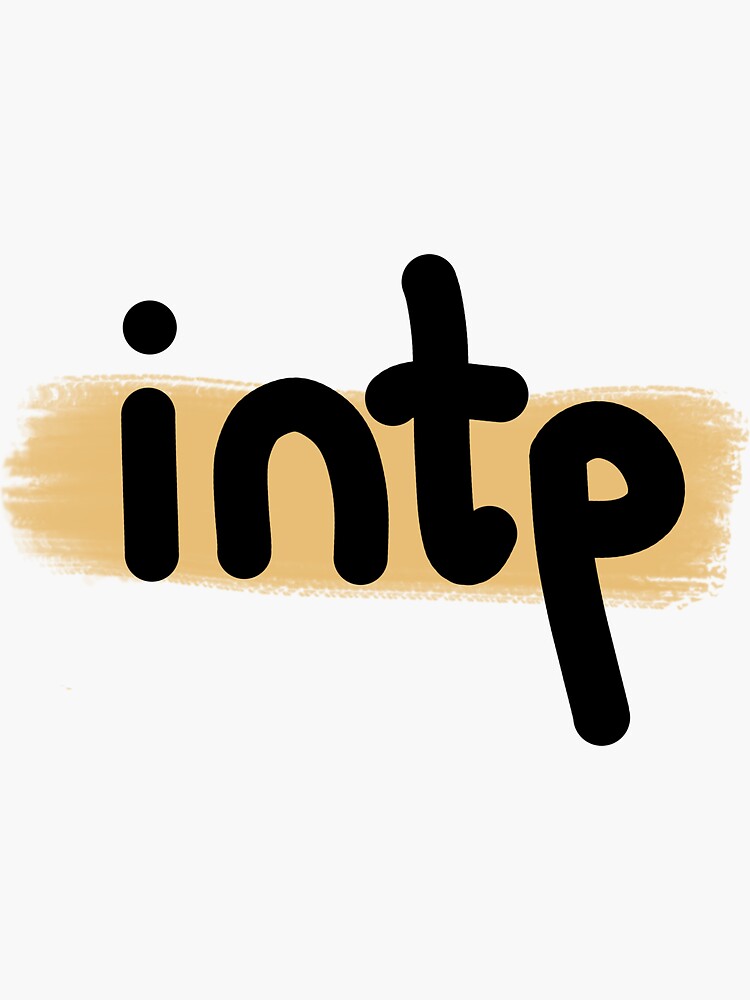 INTP MBTI Personality Type. Ti Ne Si Fe Sticker for Sale by Purestuff