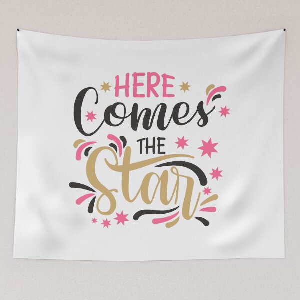 Item preview, here come the star | little girl slogan and typography design  designed and sold by K-Klub.