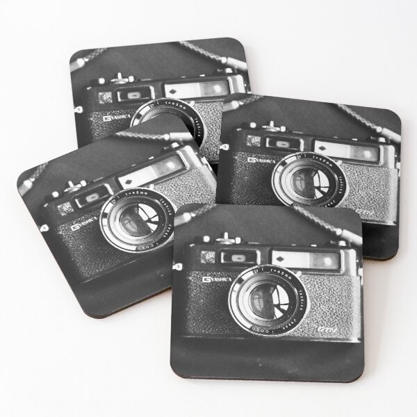 Item preview, Old Yashika film Camera in Black and white designed and sold by Madeleine Cardozo.