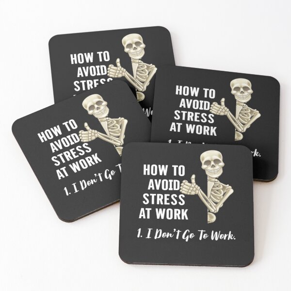 Item preview, How To Avoid Stress At Work I Don’t Go To Work Shirt designed and sold by Lukifo-Caster.
