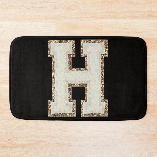 Item preview, H - Blanc Glitter Varsity Letter Patches designed and sold by Monograms Ultd.