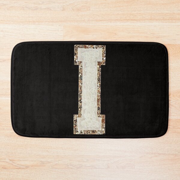 Item preview, I - Blanc Glitter Varsity Letter Patches designed and sold by Monograms Ultd.