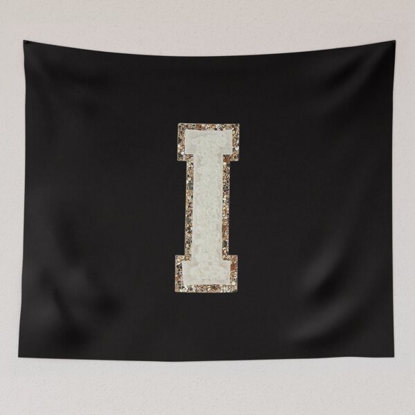Item preview, I - Blanc Glitter Varsity Letter Patches designed and sold by Monograms Ultd.