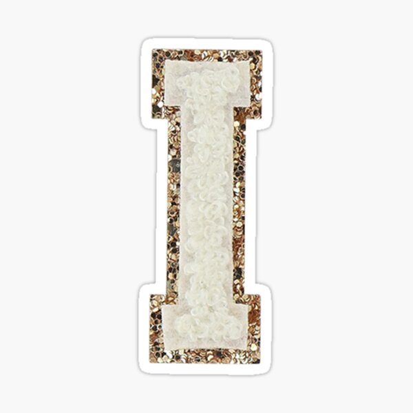 Stoney Clover - Blanc Mini Glitter Varsity Letter Patch B