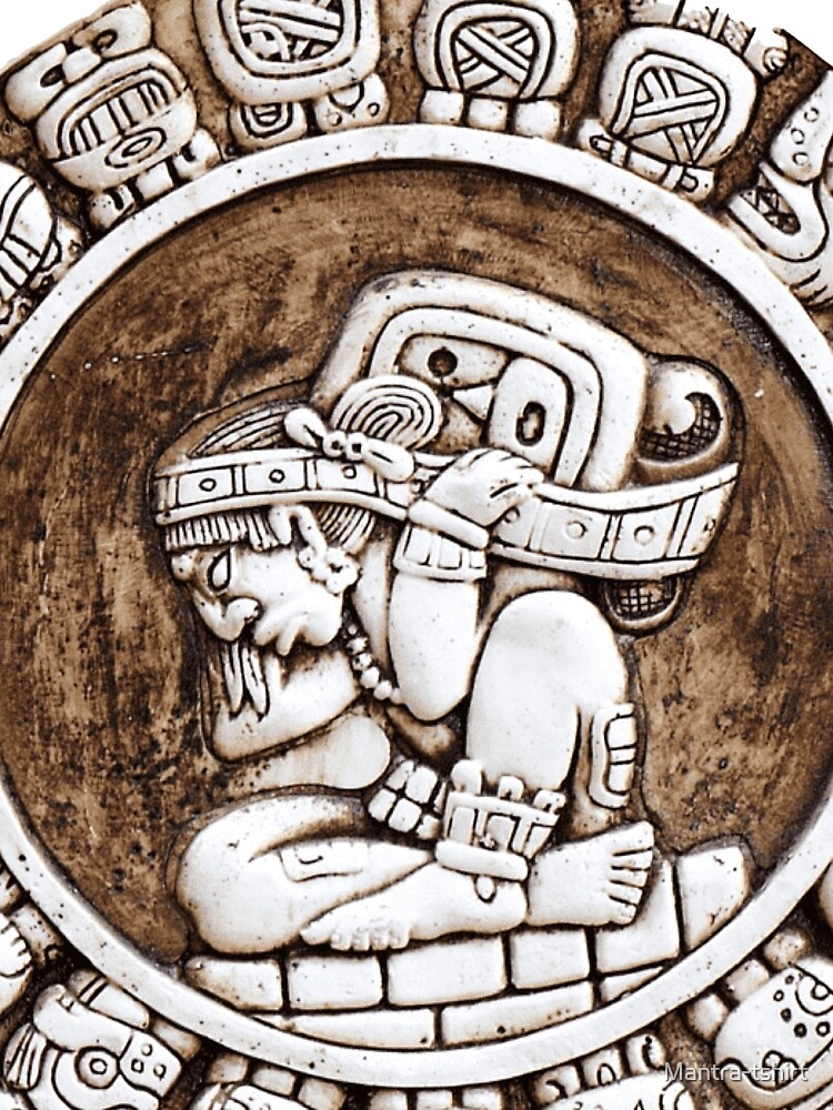Thumbnail 5 of 5, Graphic T-Shirt, Tzolkin/Mayan Calendar designed and sold by Mantra-tshirt.